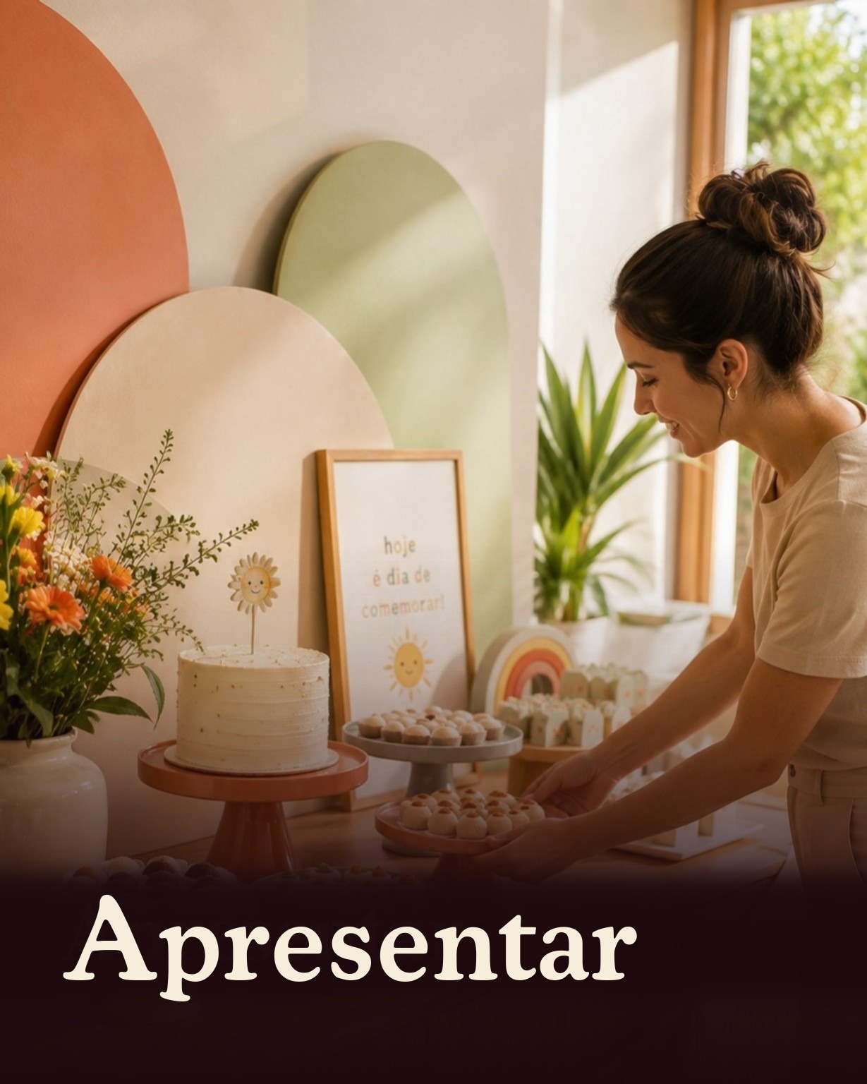 Servir: pratos · copos · talheres